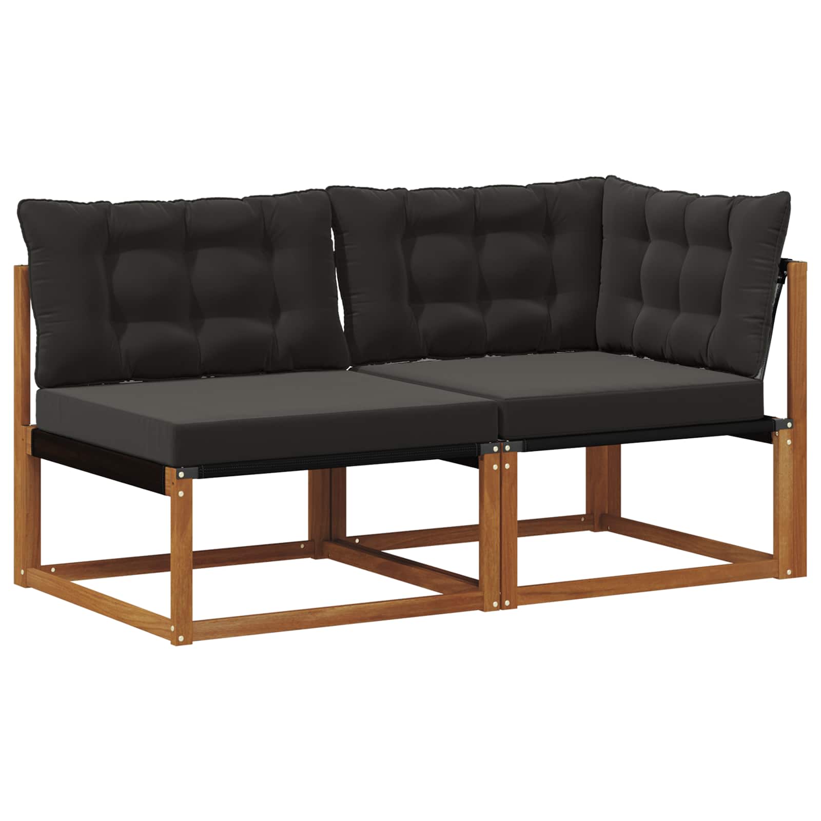 vidaXL Modułowa sofa na zewnątrz z poduszką 7 Sztuka Naturalny
