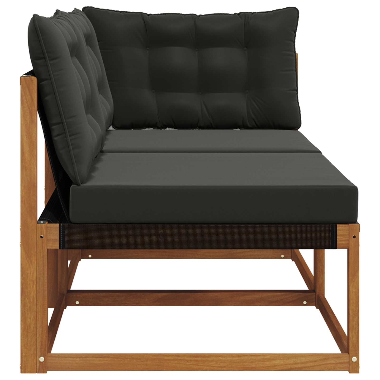 vidaXL Modułowa sofa na zewnątrz z poduszką 7 Sztuka Naturalny