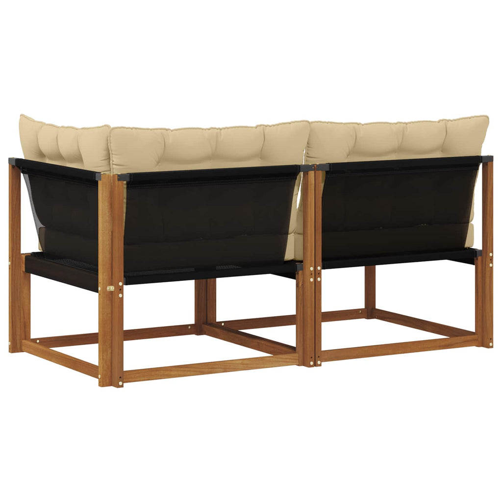 vidaXL Modułowa sofa na zewnątrz z poduszką 7 Sztuka Naturalny