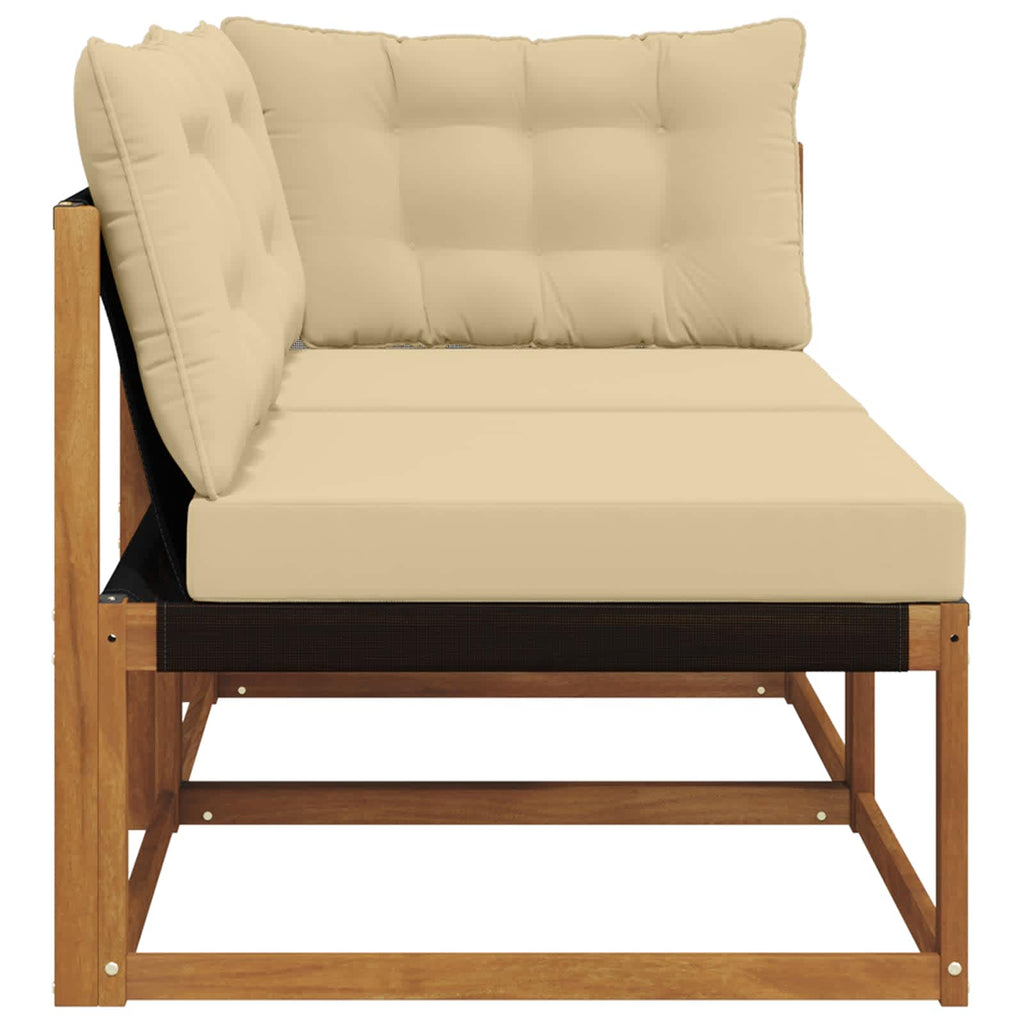 vidaXL Modułowa sofa na zewnątrz z poduszką 7 Sztuka Naturalny