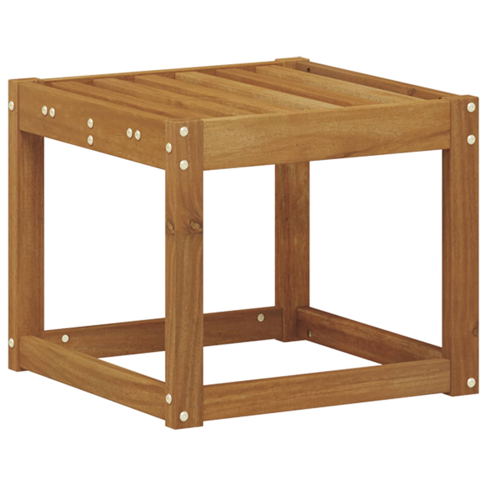 vidaXL Ławka Stołowa Naturalny 43 x 43 x 37 cm Lite Drewno Akacji