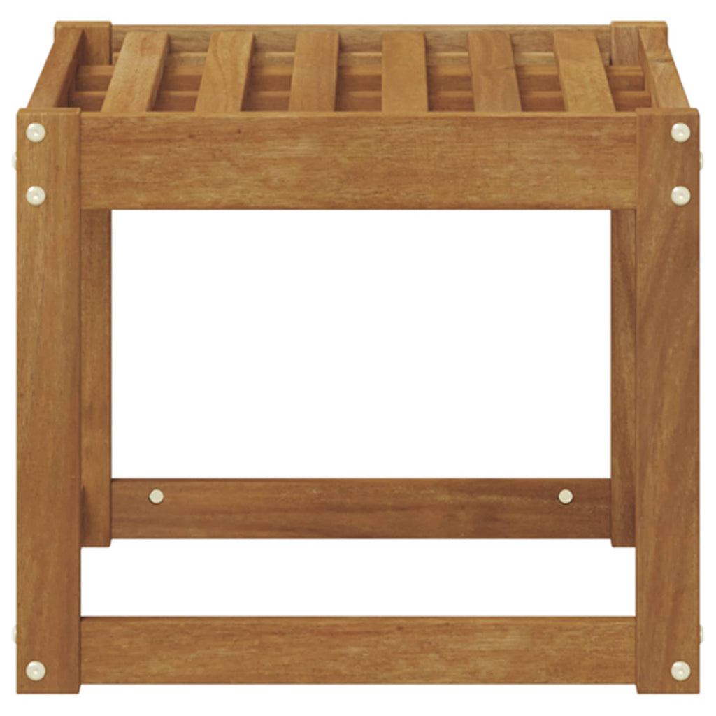vidaXL Ławka Stołowa Naturalny 43 x 43 x 37 cm Lite Drewno Akacji