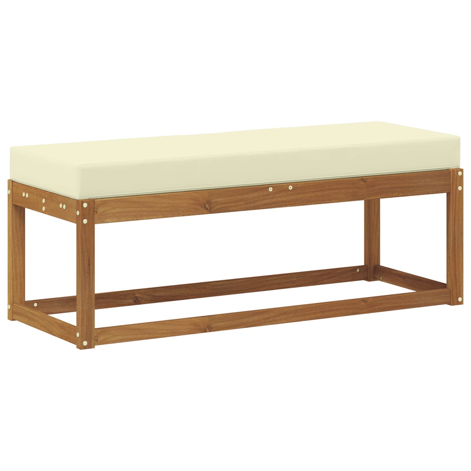 vidaXL Stoolbench na zewnątrz Naturalny i Kremowy 115 x 43 x 45 cm