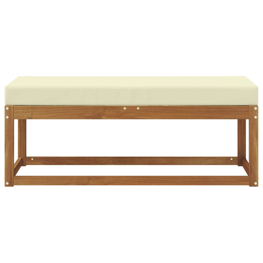 vidaXL Stoolbench na zewnątrz Naturalny i Kremowy 115 x 43 x 45 cm