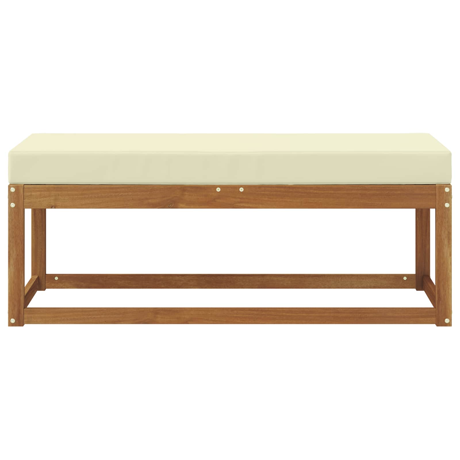 vidaXL Stoolbench na zewnątrz Naturalny i Kremowy 115 x 43 x 45 cm