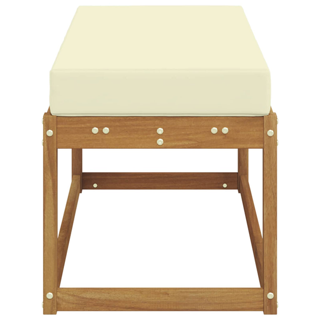 vidaXL Stoolbench na zewnątrz Naturalny i Kremowy 115 x 43 x 45 cm