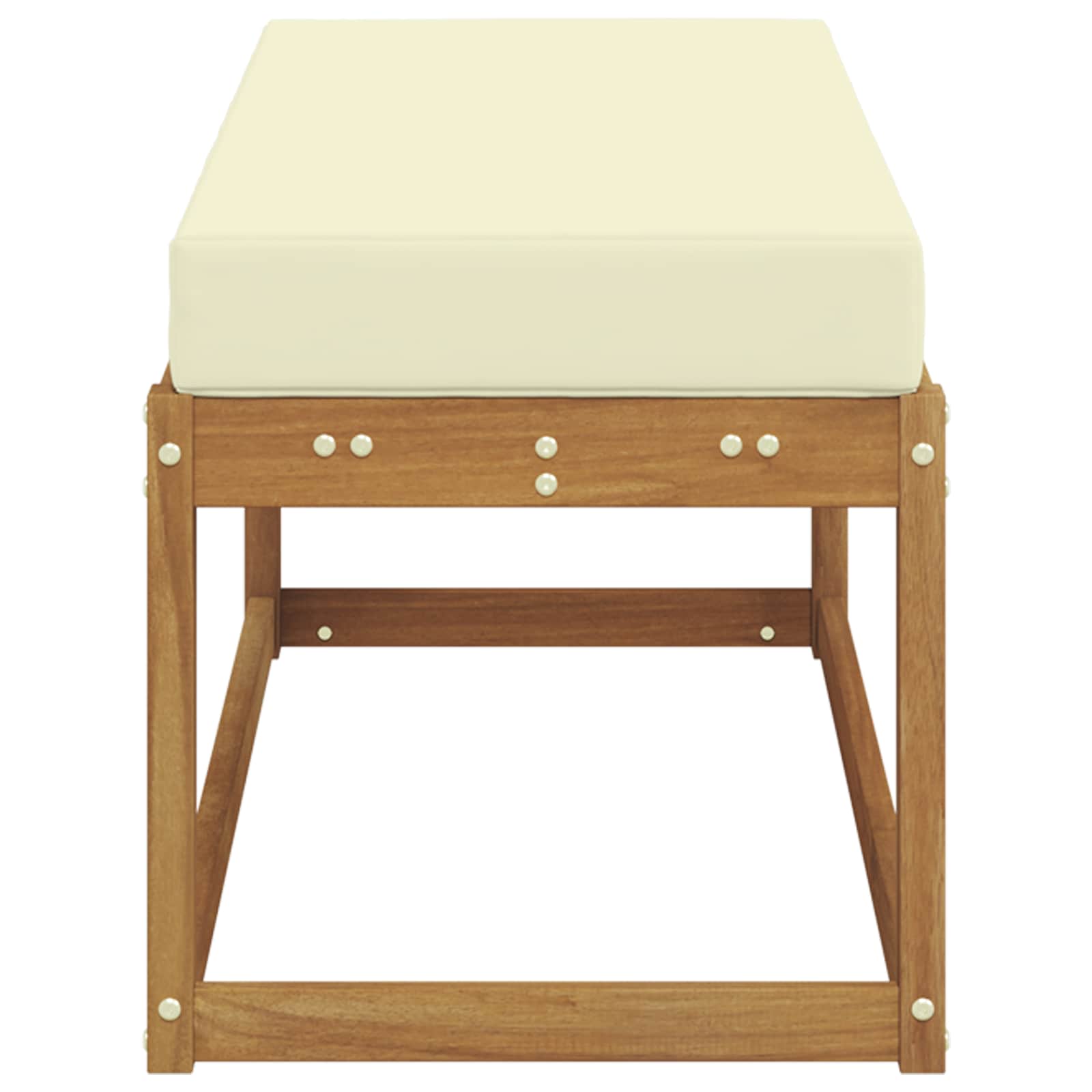 vidaXL Stoolbench na zewnątrz Naturalny i Kremowy 115 x 43 x 45 cm