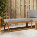 vidaXL Ławka Stołowa Naturalny i Jasny Szary 115 x 43 x 37 cm