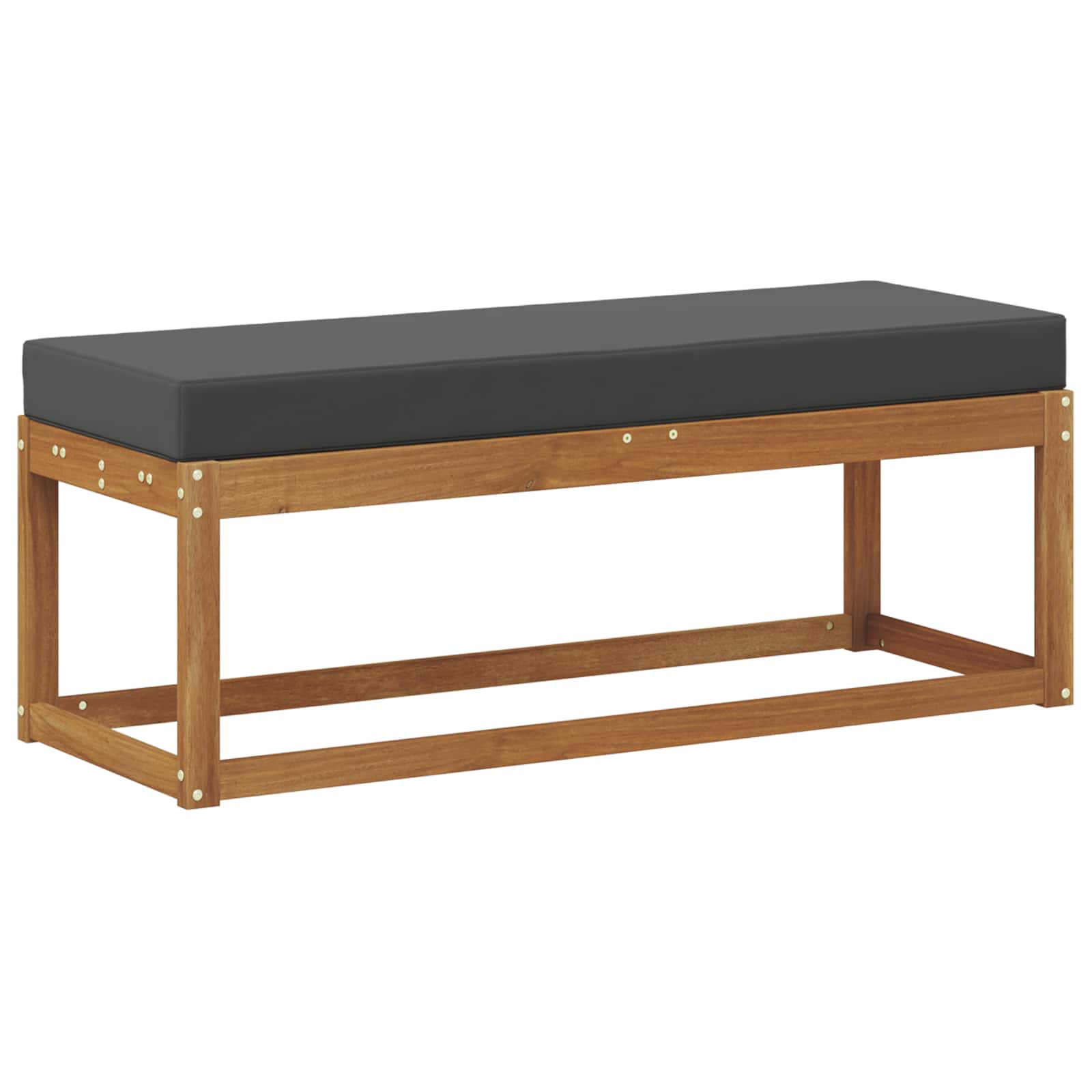 vidaXL Stoolbench na zewnątrz Naturalny i Antracytowy 115 x 43 x 45 cm