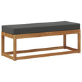 vidaXL Stoolbench na zewnątrz Naturalny i Antracytowy 115 x 43 x 45 cm