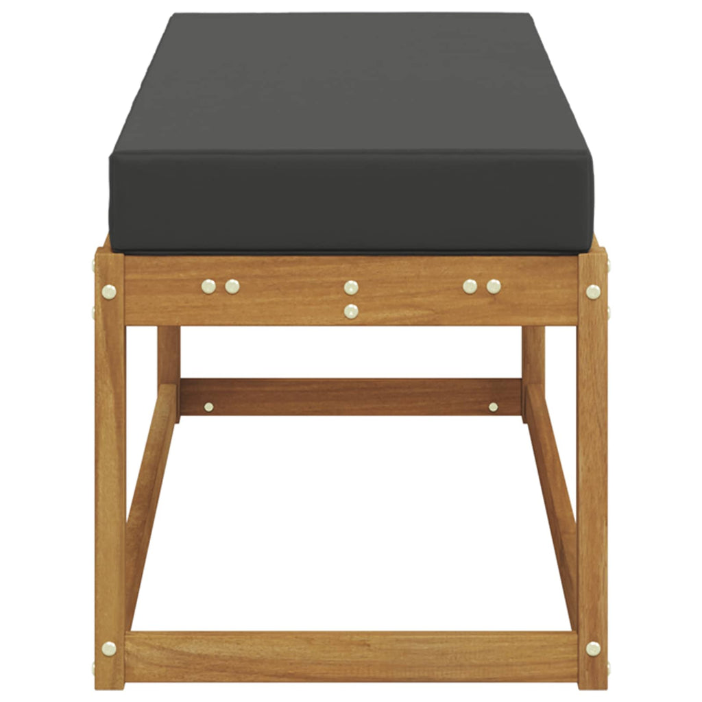 vidaXL Stoolbench na zewnątrz Naturalny i Antracytowy 115 x 43 x 45 cm