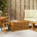 vidaXL Stołek Ławka na Zewnątrz Naturalny 79 x 43 x 37 cm