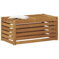 vidaXL Stołek Ławka na Zewnątrz Naturalny 79 x 43 x 37 cm