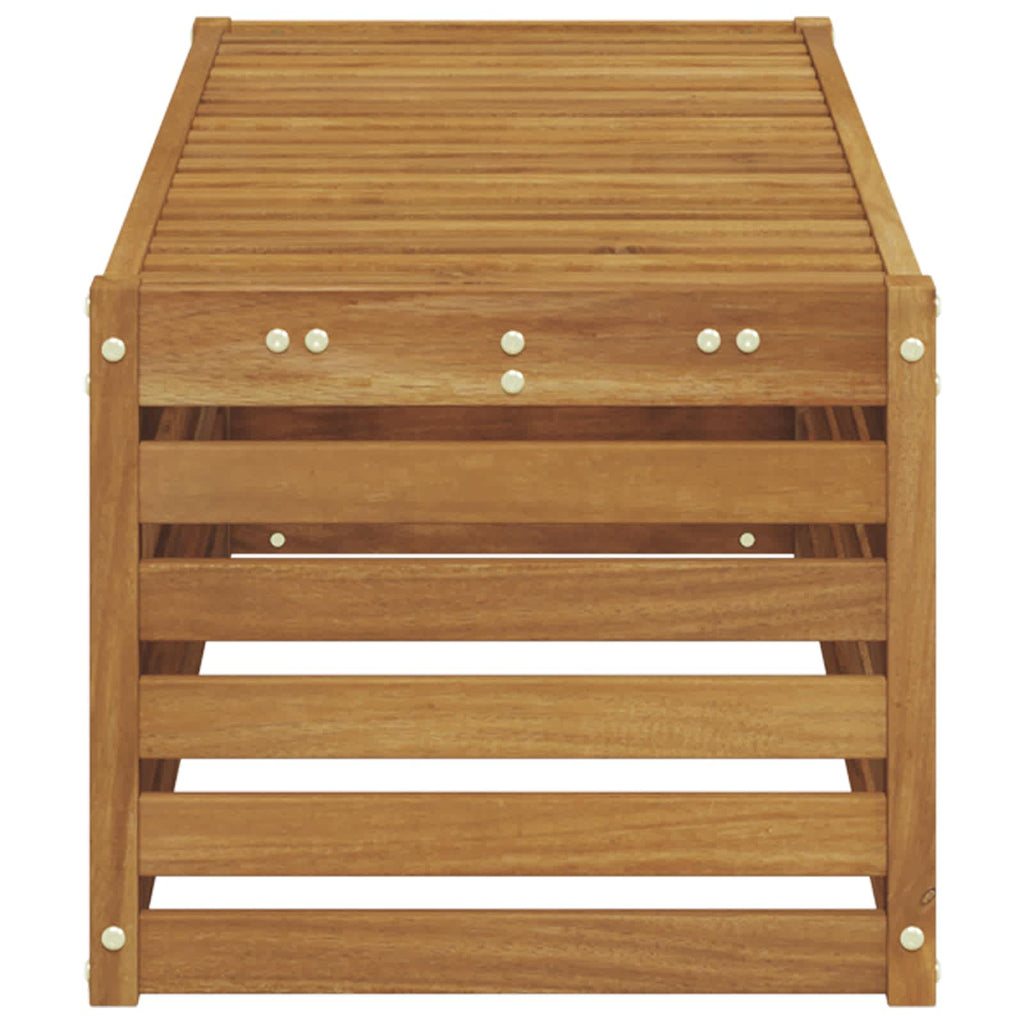vidaXL Stołek Ławka na Zewnątrz Naturalny 115 x 43 x 37 cm