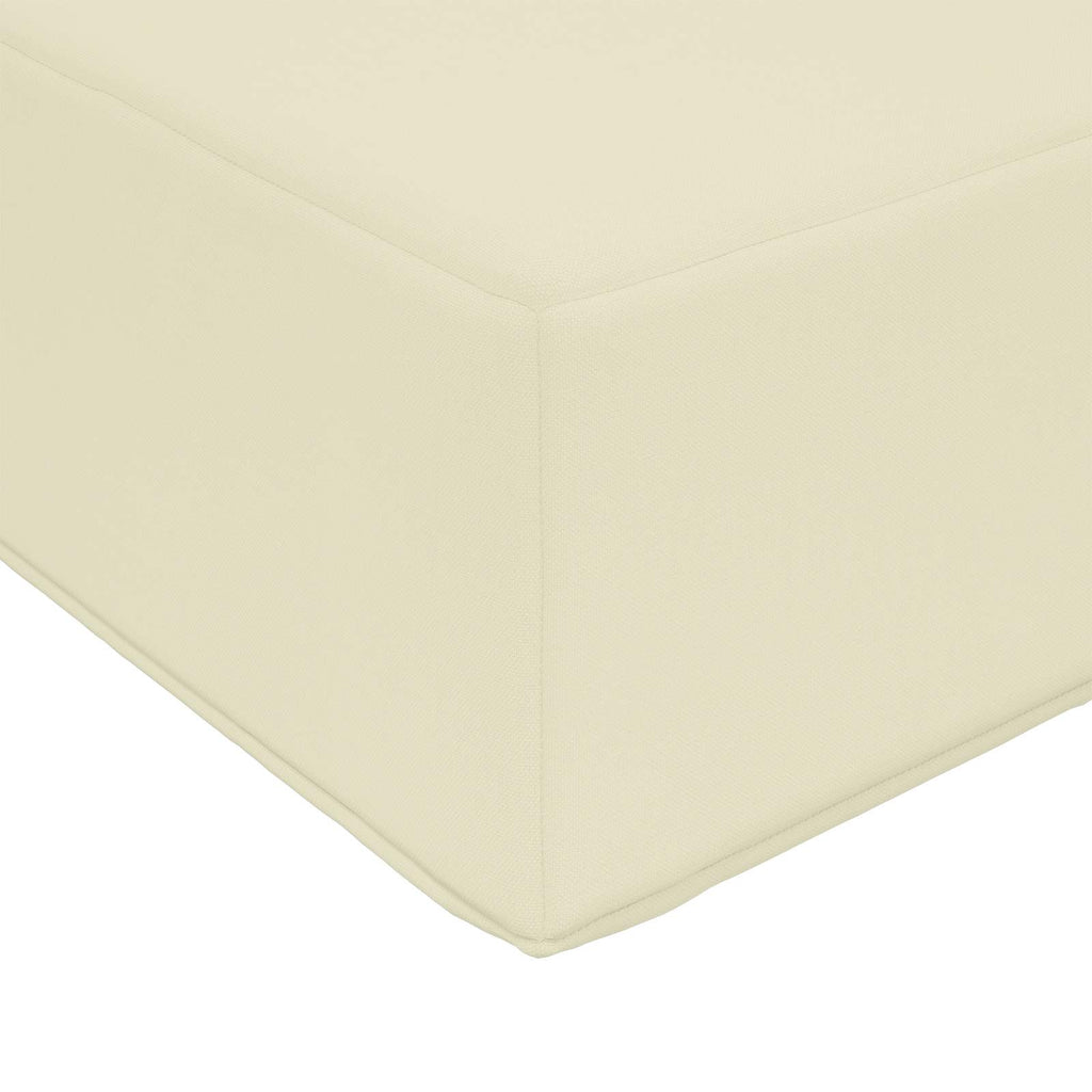 vidaXL Poduszka do sofy na zewnątrz Kremowy 60 x 60 x 8 cm Poliester