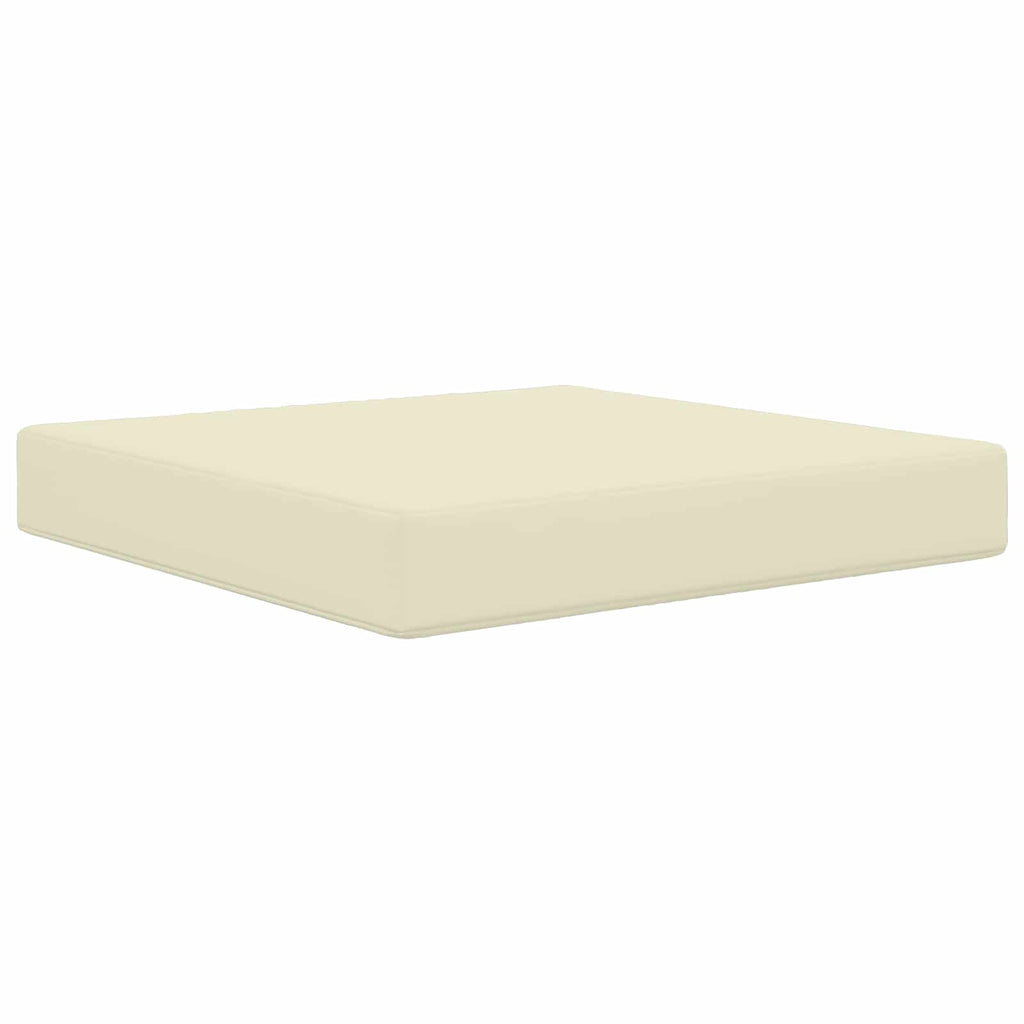 vidaXL Poduszka do sofy na zewnątrz Kremowy 60 x 60 x 8 cm Poliester