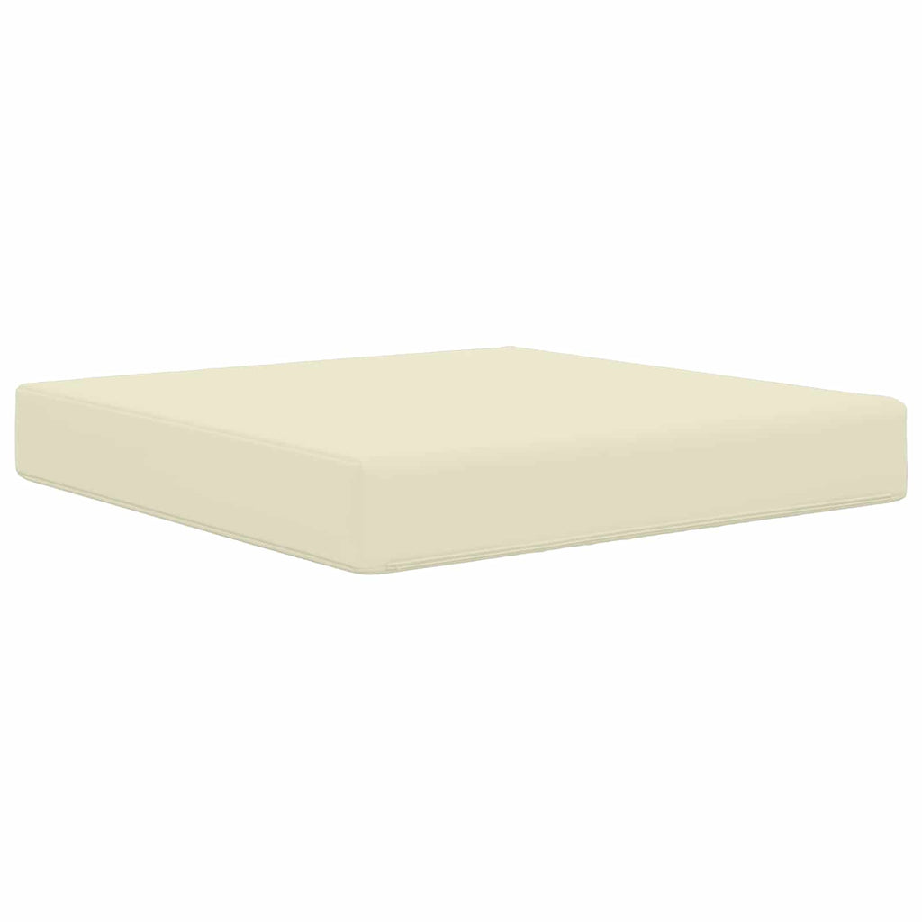 vidaXL Poduszka do sofy na zewnątrz Kremowy 60 x 60 x 8 cm Poliester