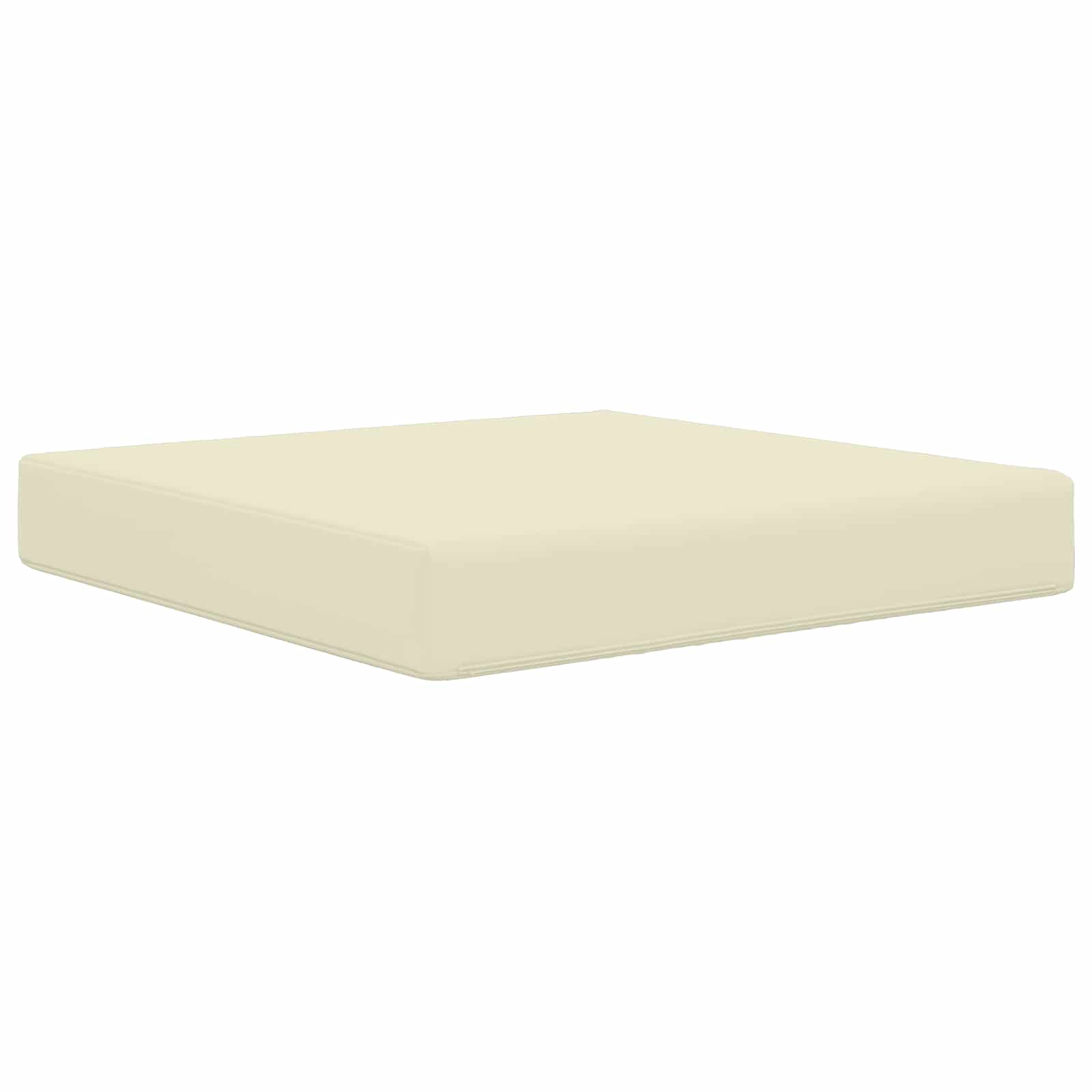 vidaXL Poduszka do sofy na zewnątrz Kremowy 60 x 60 x 8 cm Poliester
