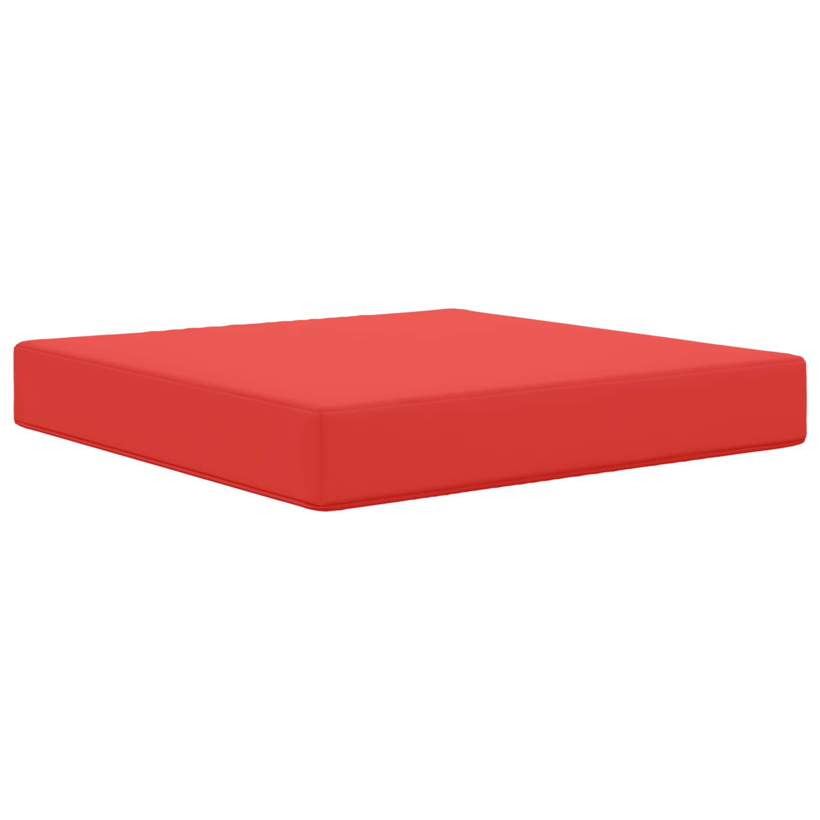 vidaXL Poduszka do sofy na zewnątrz Czerwony 60 x 60 x 8 cm Poliester