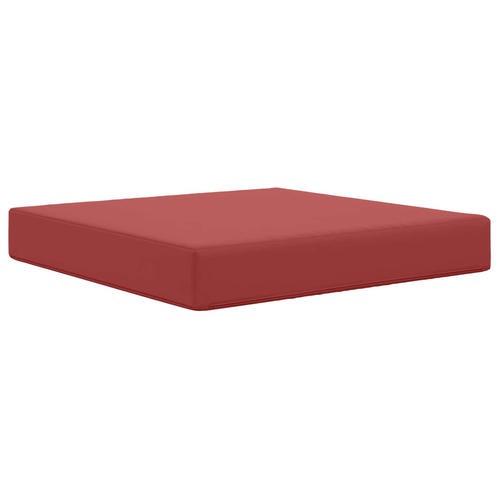 vidaXL Poduszka do sofy na zewnątrz czerwone wino 60 x 60 x 8 cm