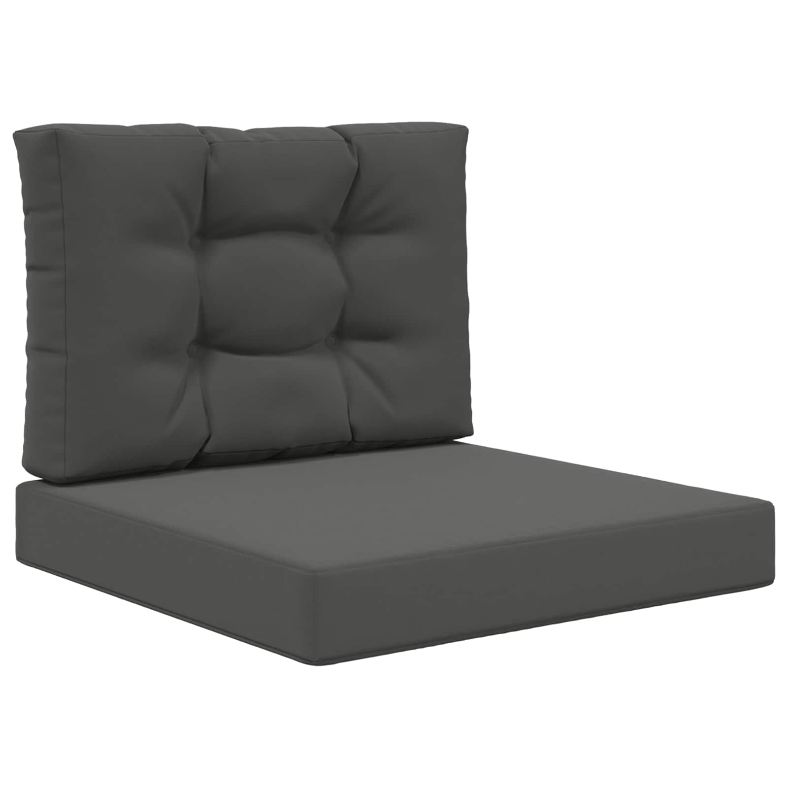 vidaXL Poduszka do sofy na zewnątrz Poliester Antracyt 60 x 60 x 8 cm