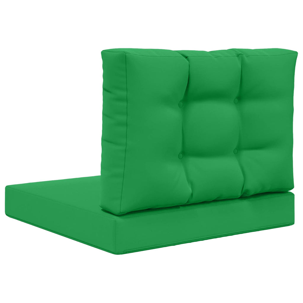 vidaXL Poduszka do sofy na zewnątrz 2 pcs Zielony Poliester