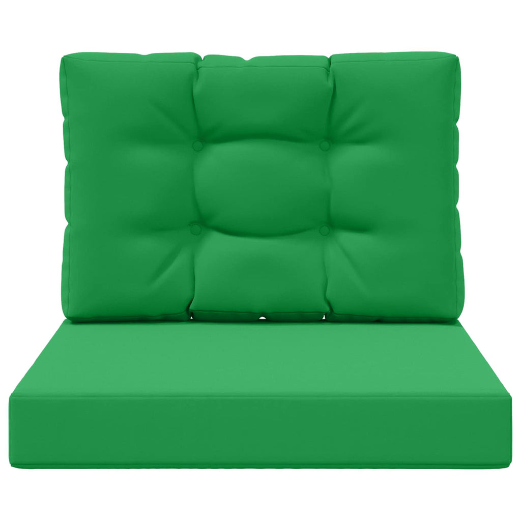 vidaXL Poduszka do sofy na zewnątrz 2 pcs Zielony Poliester