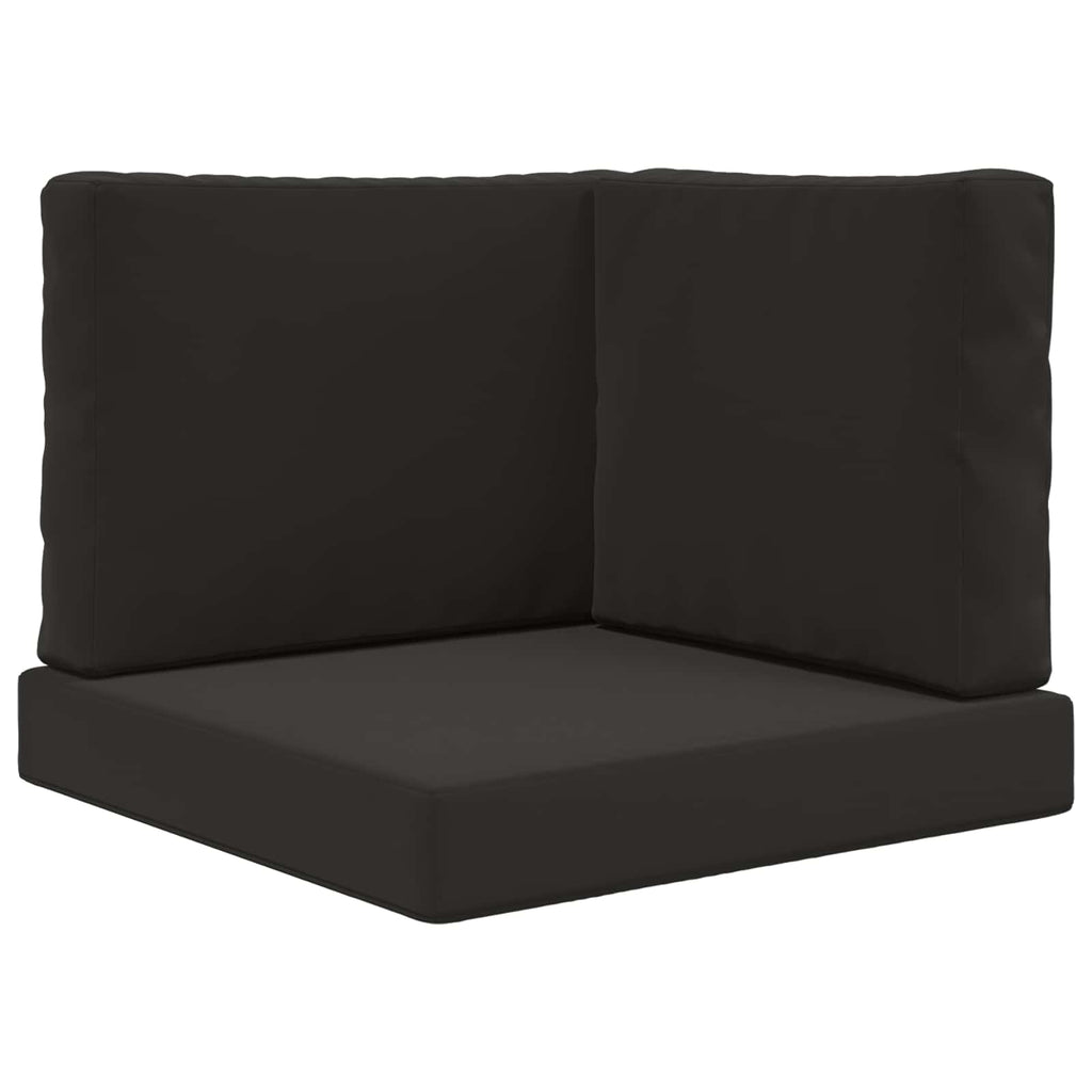 vidaXL Poduszka do sofy na zewnątrz 3 pcs Czarny Poliester