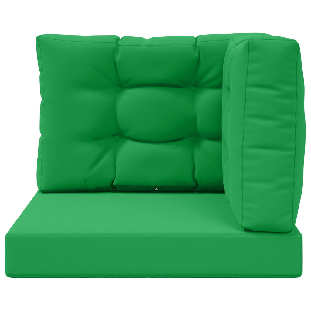 vidaXL Poduszka do sofy na zewnątrz 3 pcs Zielony Poliester