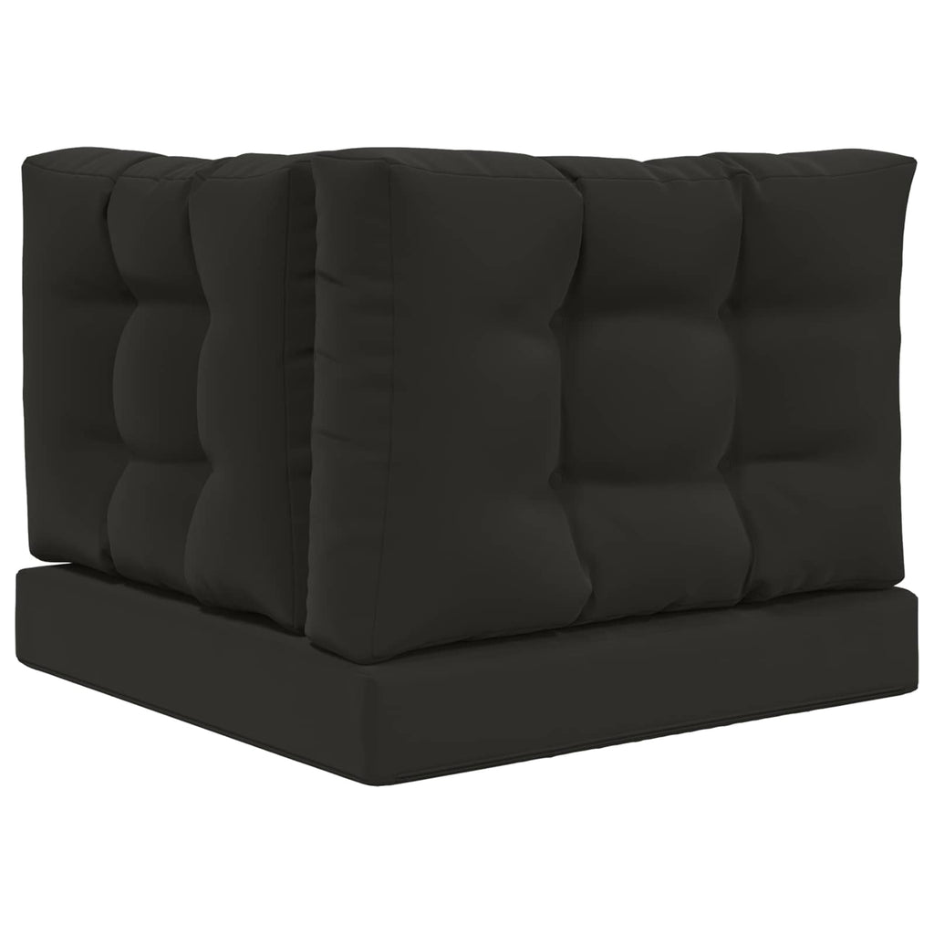 vidaXL Poduszka do sofy na zewnątrz 3 pcs Czarny Poliester