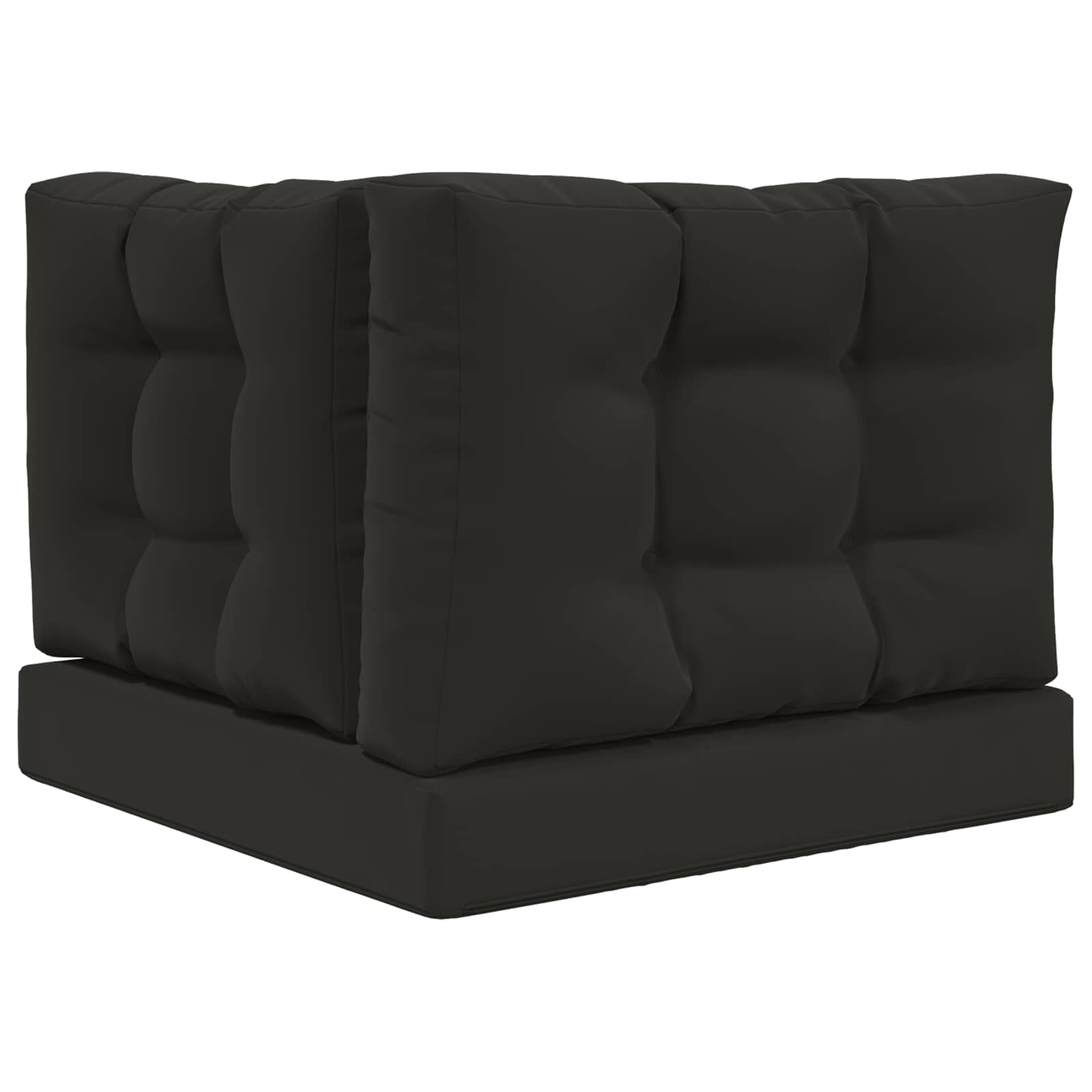 vidaXL Poduszka do sofy na zewnątrz 3 pcs Czarny Poliester