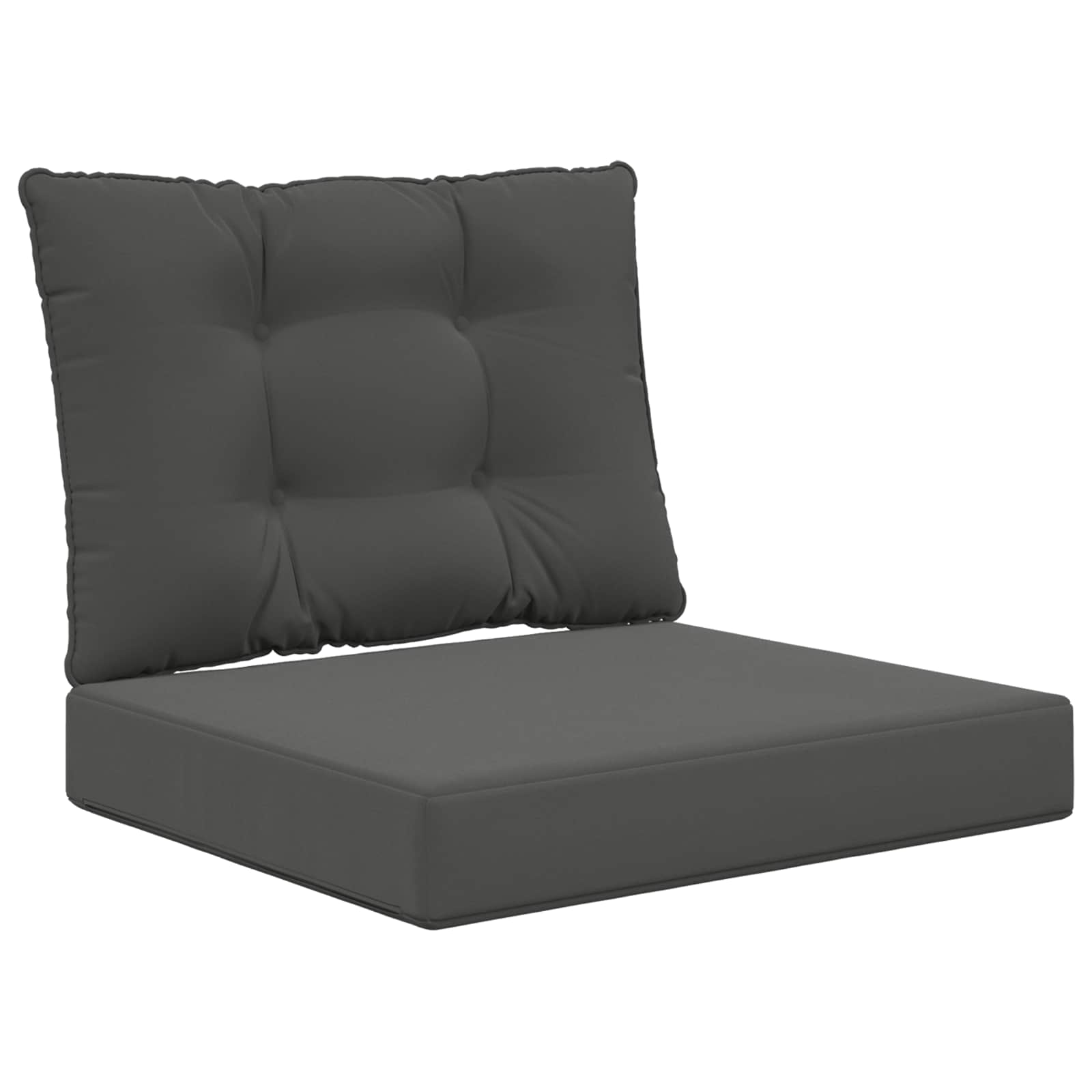 vidaXL Poduszka do sofy na zewnątrz 2 pcs Antracyt Poliester