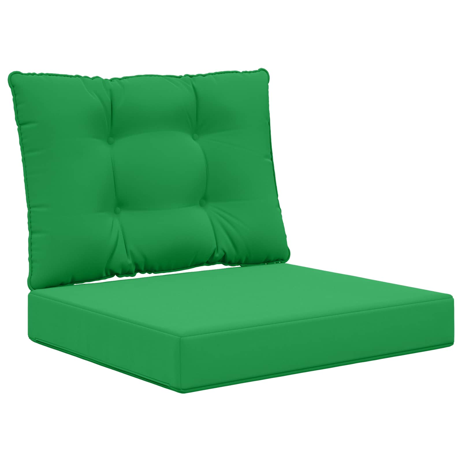 vidaXL Poduszka do sofy na zewnątrz 2 pcs Zielony Poliester