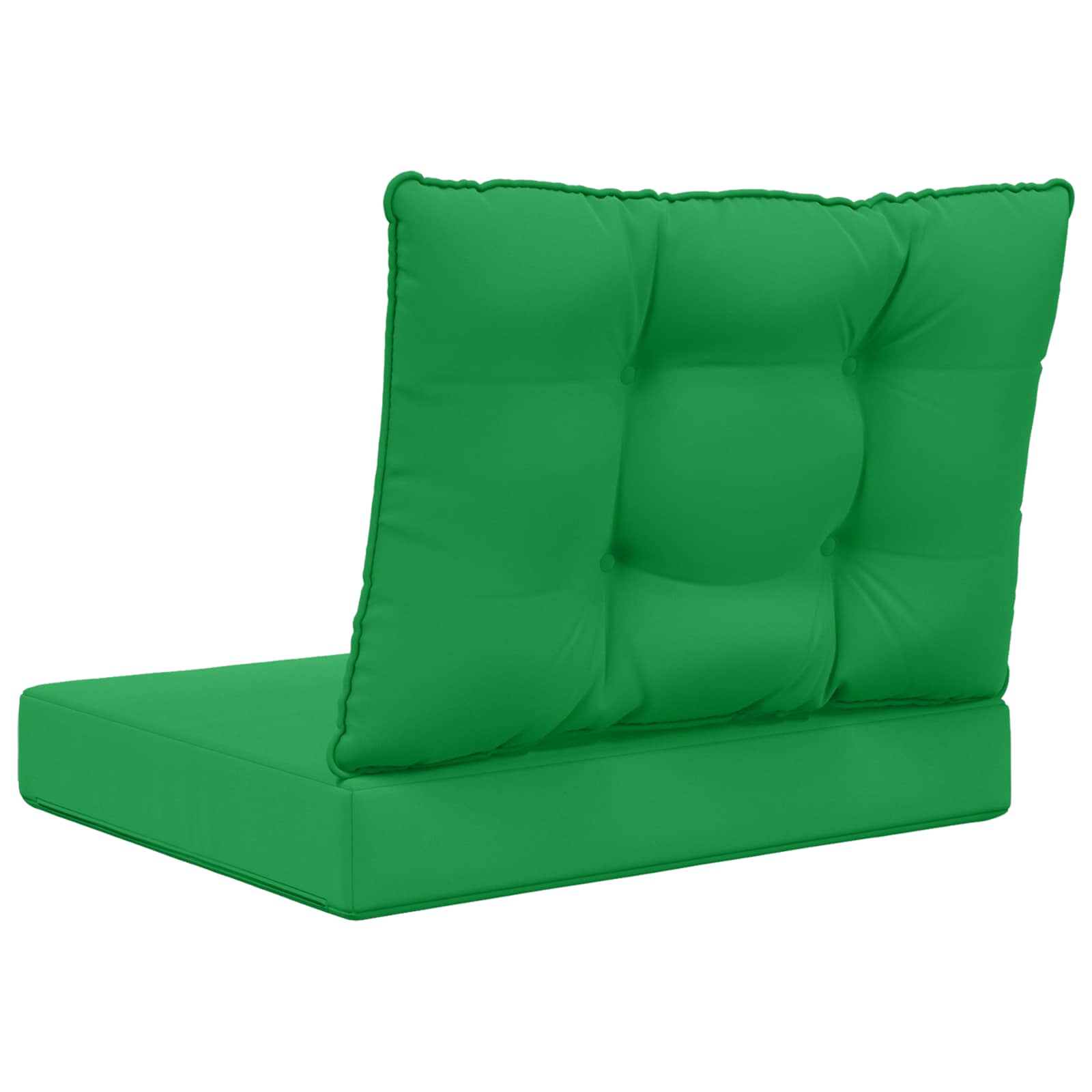 vidaXL Poduszka do sofy na zewnątrz 2 pcs Zielony Poliester