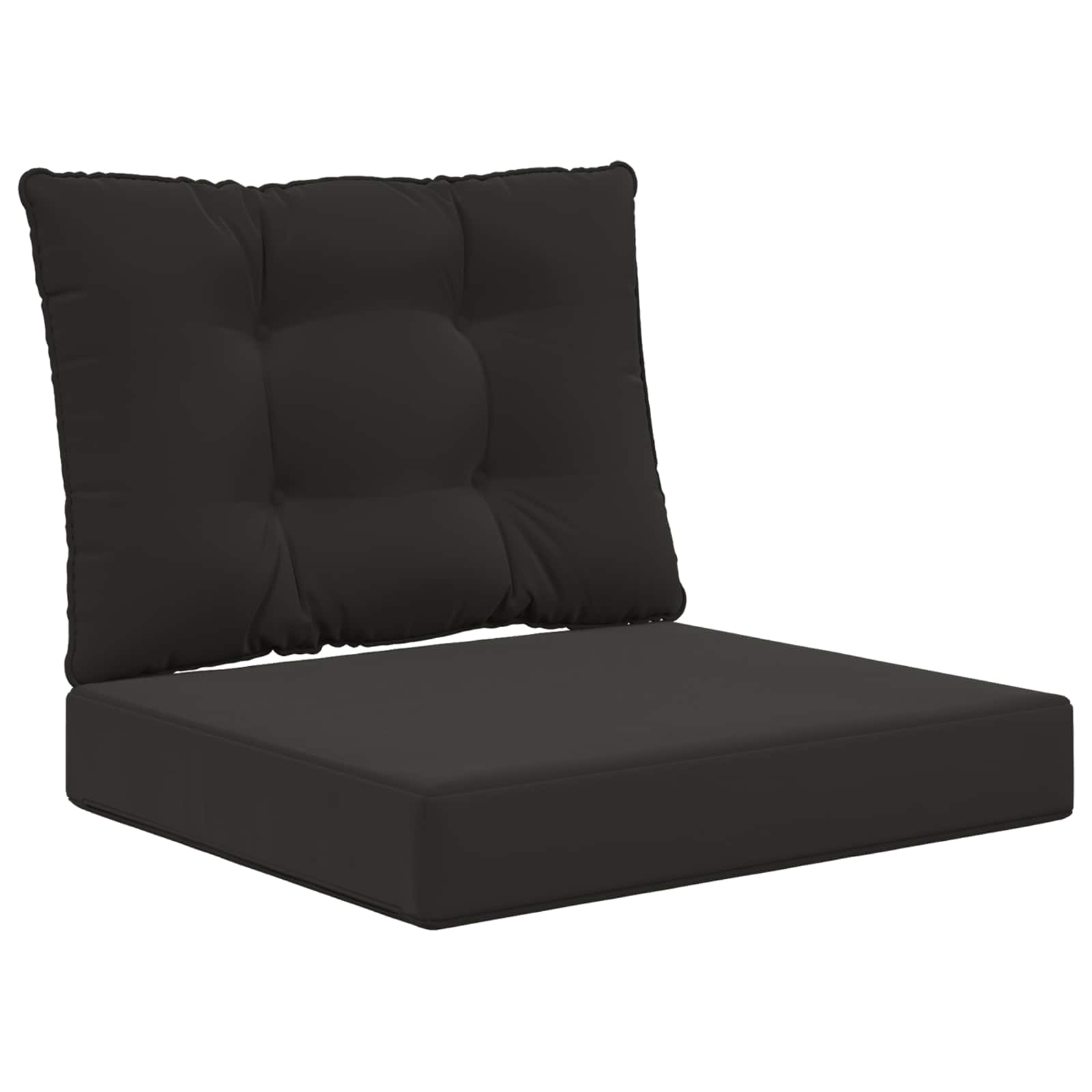 vidaXL Poduszka do sofy na zewnątrz 2 pcs Czarny Poliester