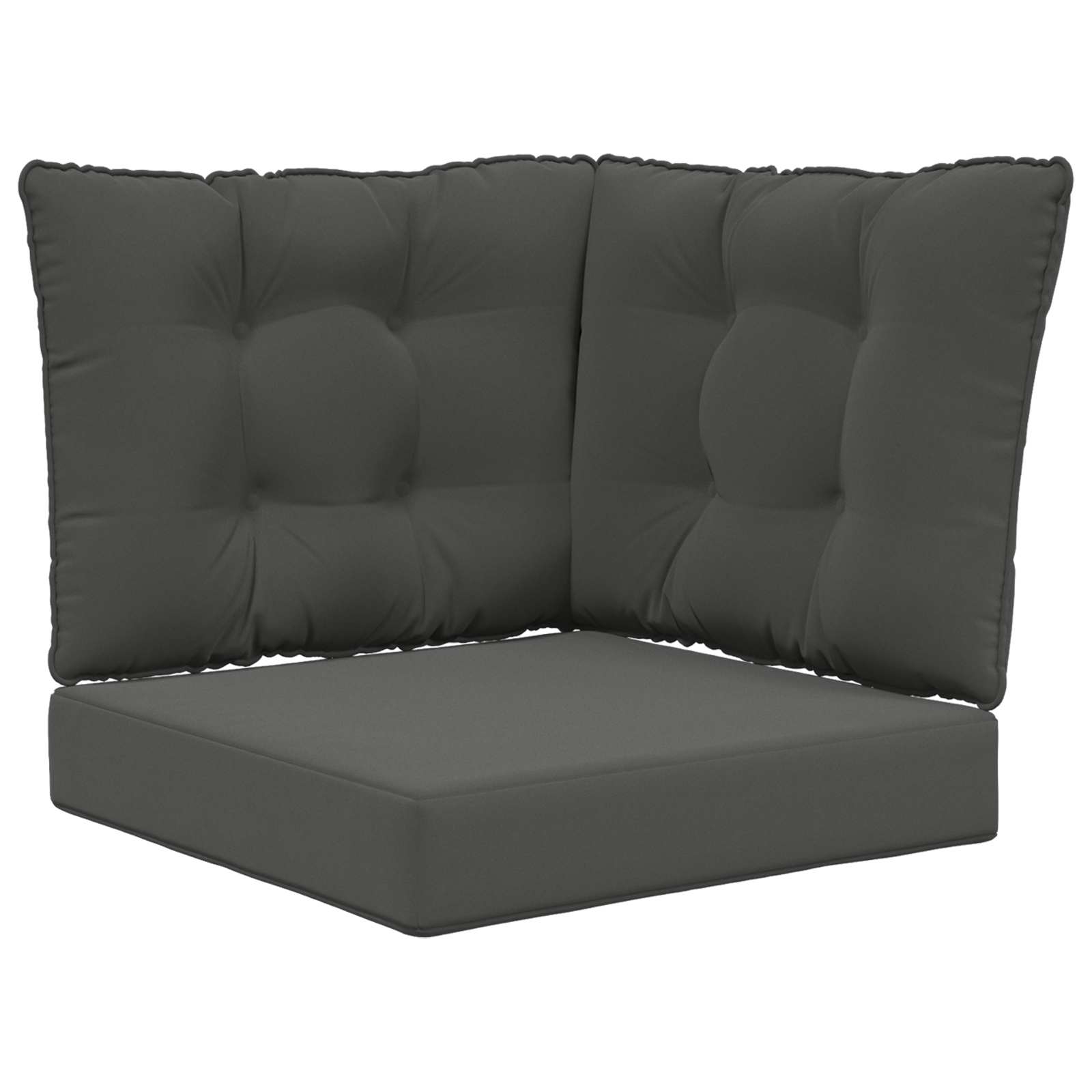 vidaXL Poduszka do sofy na zewnątrz Poliester Antracyt 60 x 40 x 10 cm