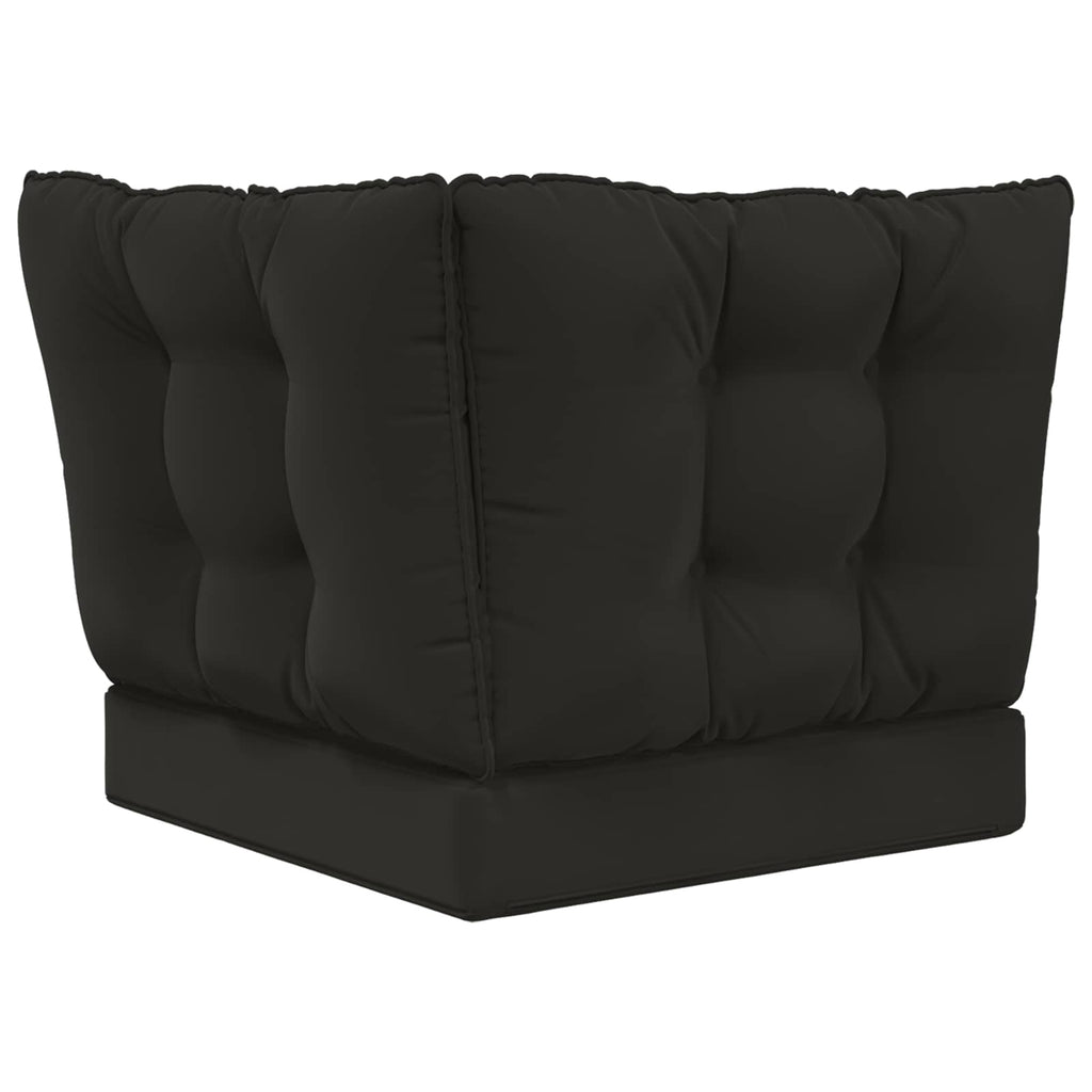 vidaXL Poduszka do sofy na zewnątrz 3 pcs Czarny Poliester
