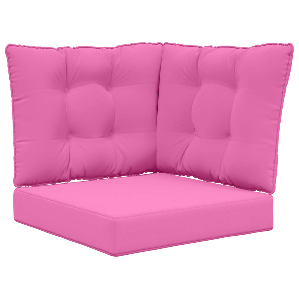 vidaXL Poduszka do sofy na zewnątrz 3 pcs Różowy Poliester