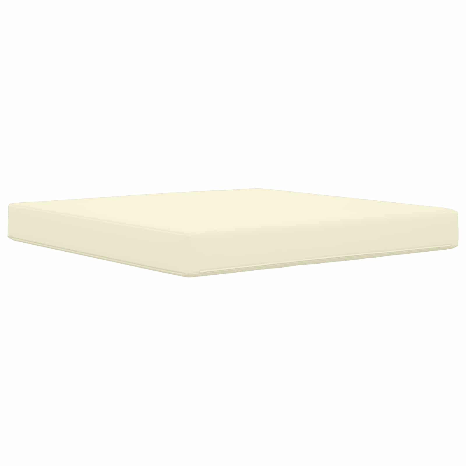 vidaXL Poduszka do sofy na zewnątrz Kremowy 80 x 80 x 8 cm Poliester