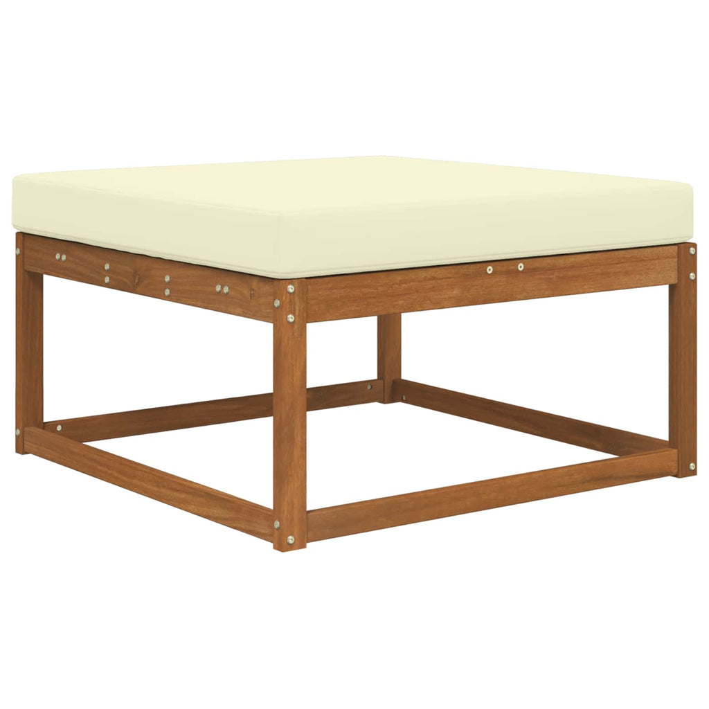 vidaXL Poduszka do sofy na zewnątrz Kremowy 80 x 80 x 8 cm Poliester