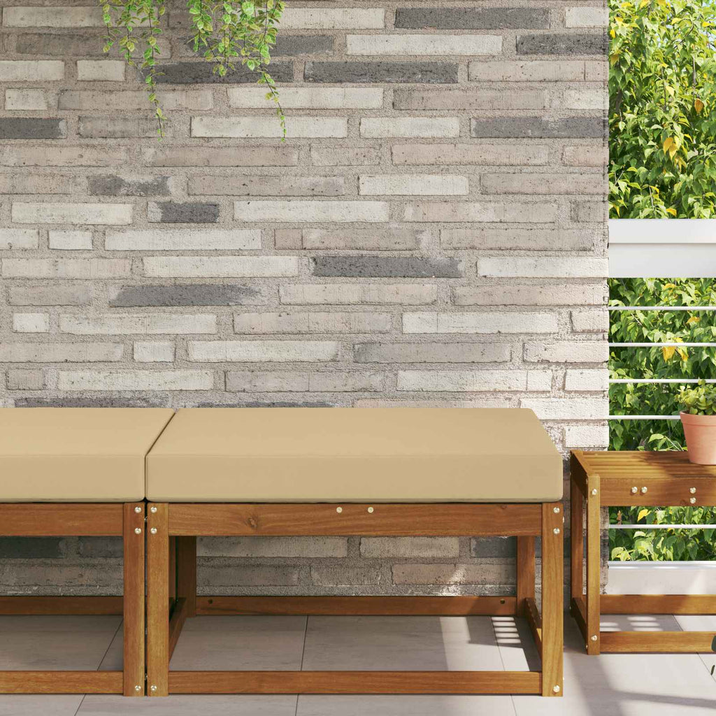 vidaXL Poduszka do sofy na zewnątrz Beżowy 80 x 80 x 8 cm Poliester