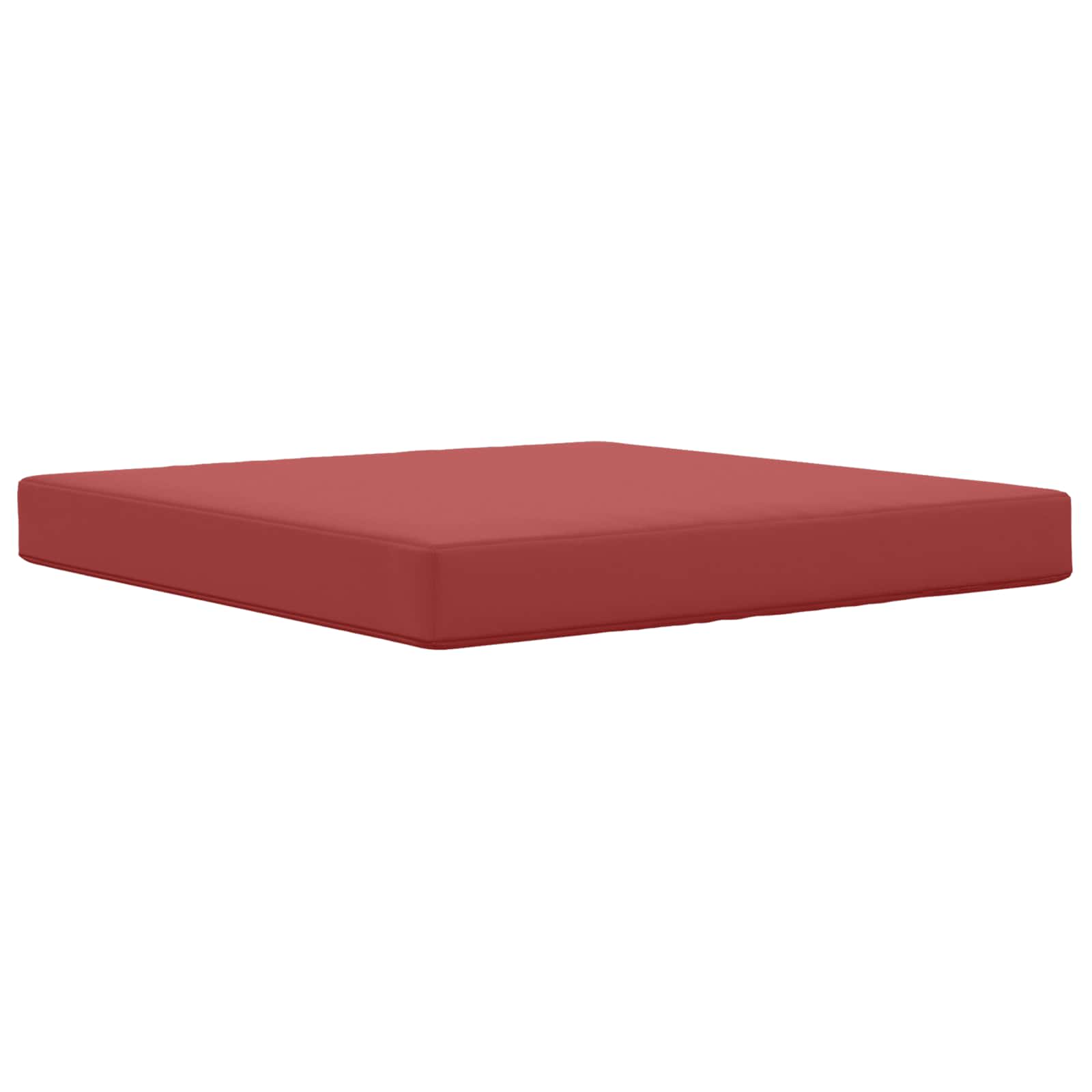 vidaXL Poduszka do sofy na zewnątrz czerwone wino 80 x 80 x 8 cm
