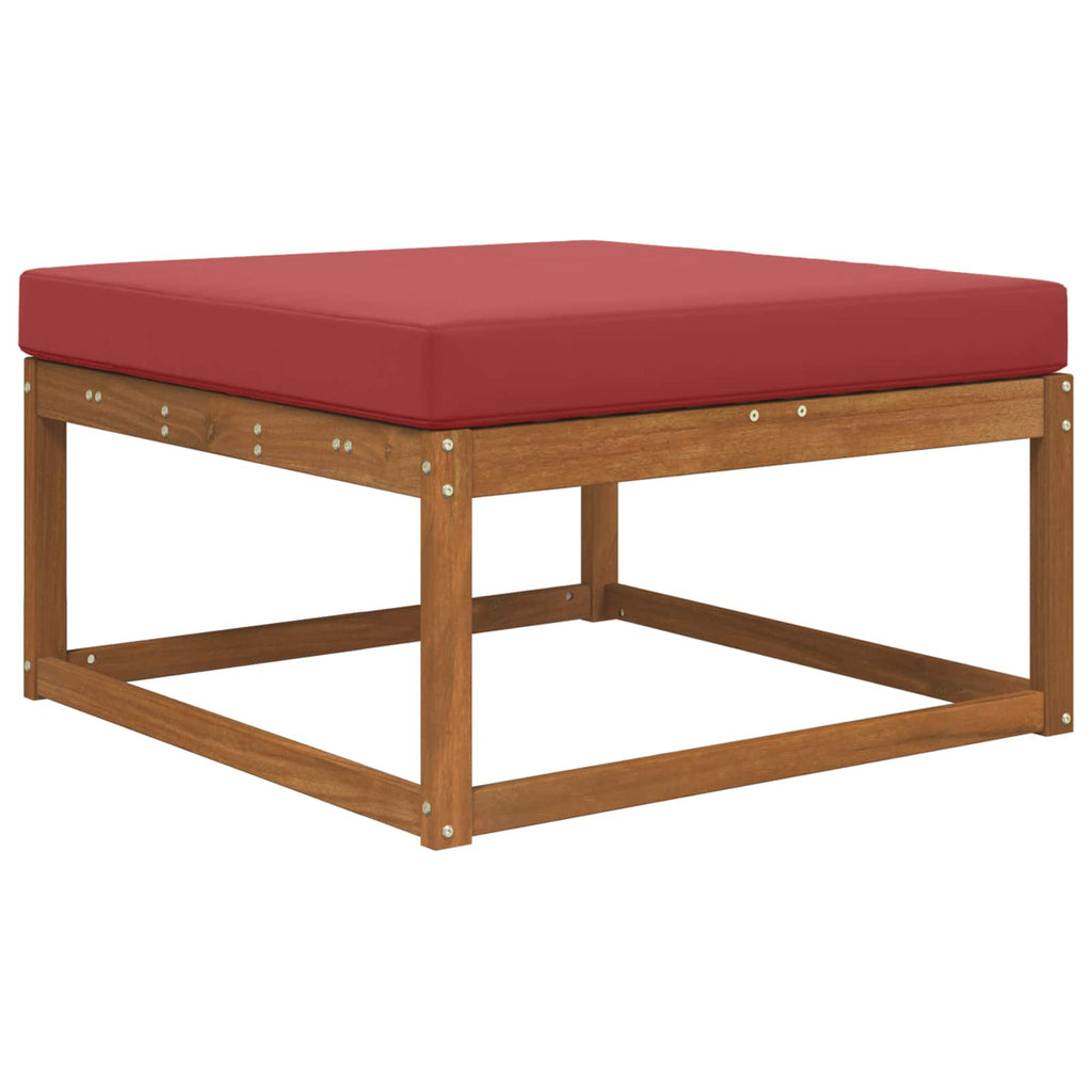 vidaXL Poduszka do sofy na zewnątrz Poliester czerwone wino 80 x 80 cm