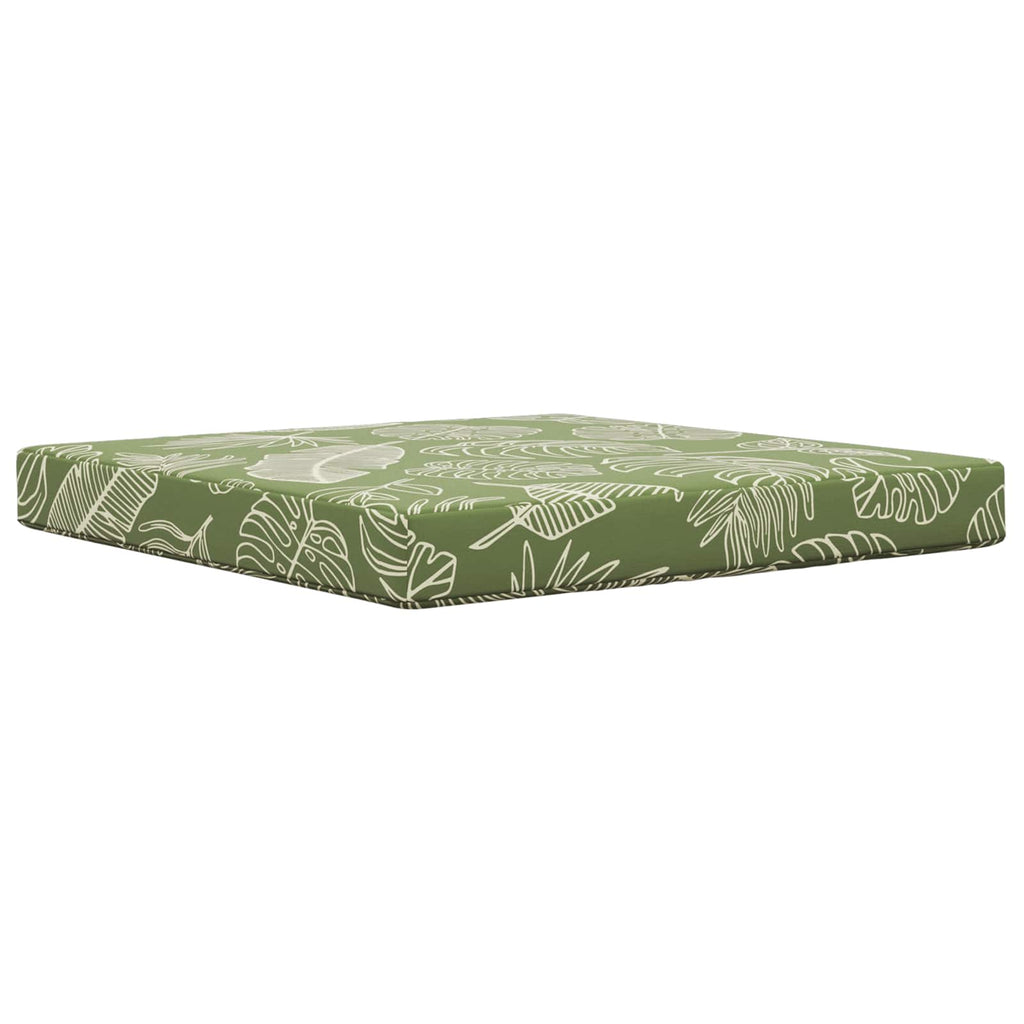 vidaXL Poduszka do sofy na zewnątrz Wzór liścia 80 x 80 x 8 cm
