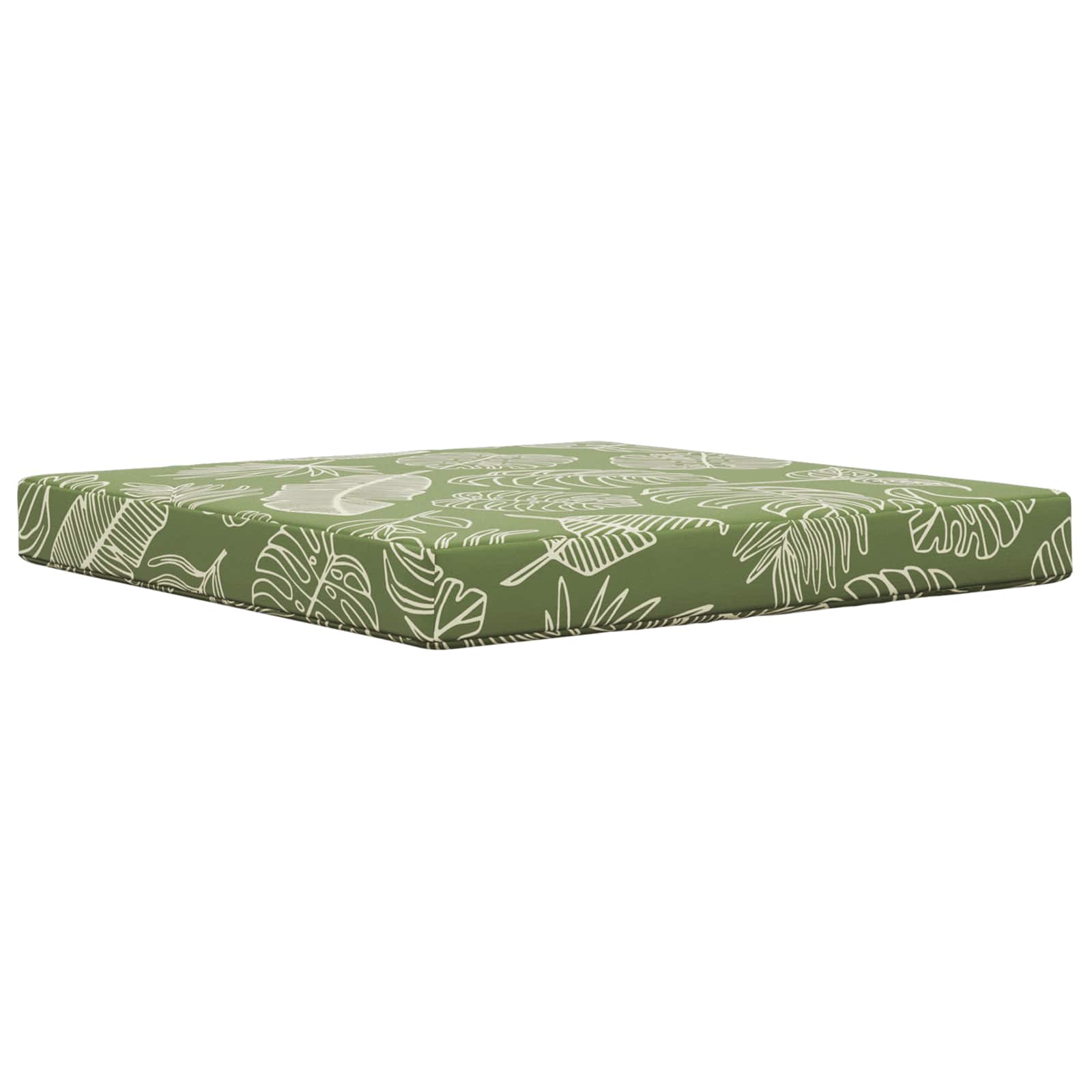 vidaXL Poduszka do sofy na zewnątrz Wzór liścia 80 x 80 x 8 cm