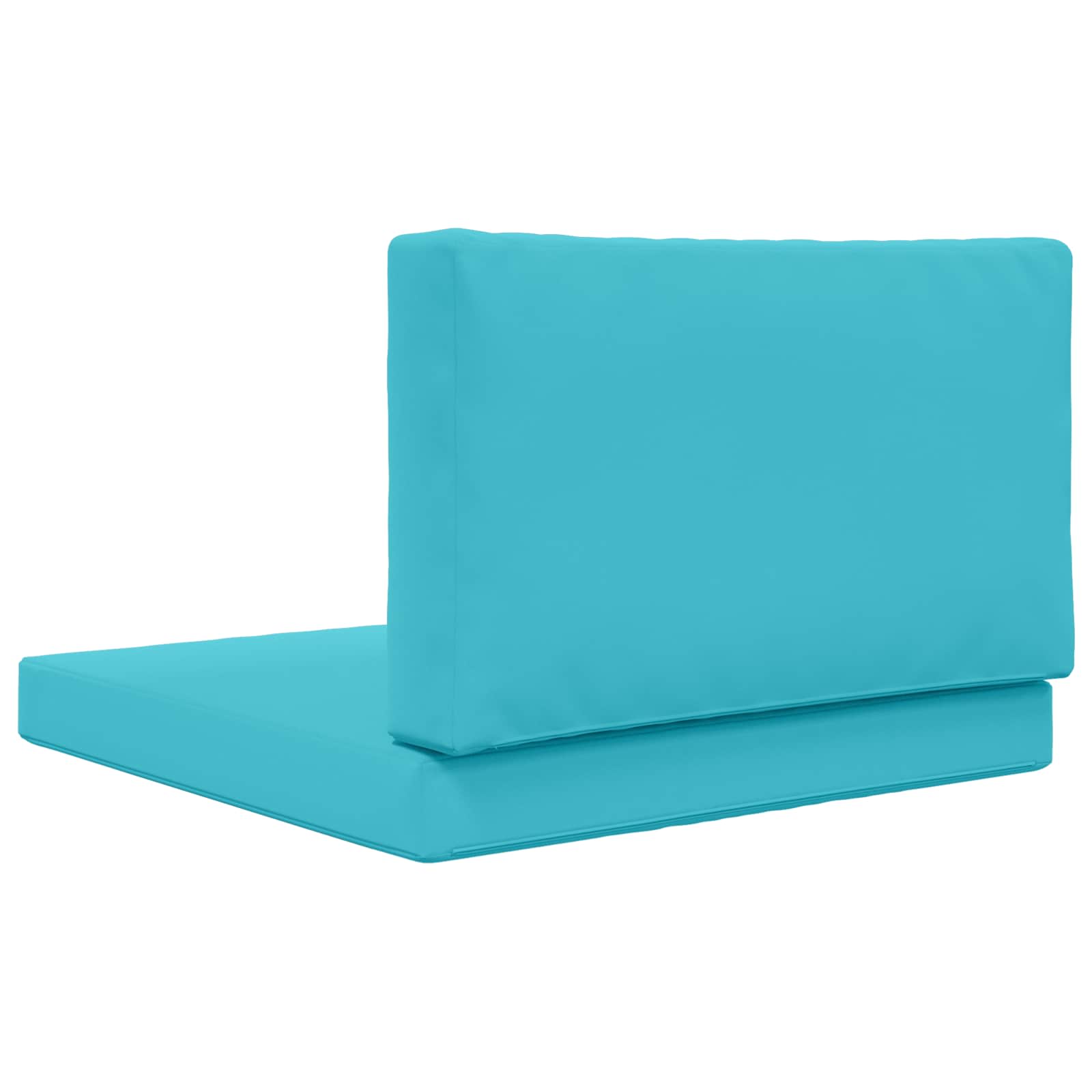 vidaXL Poduszka do sofy na zewnątrz Poliester Turkusowy 80 x 80 x 8 cm