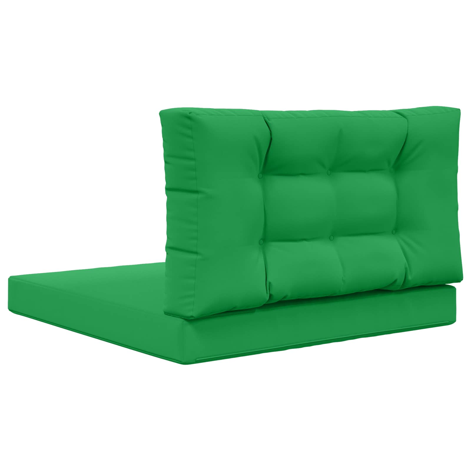 vidaXL Poduszka do sofy na zewnątrz 2 pcs Zielony Poliester