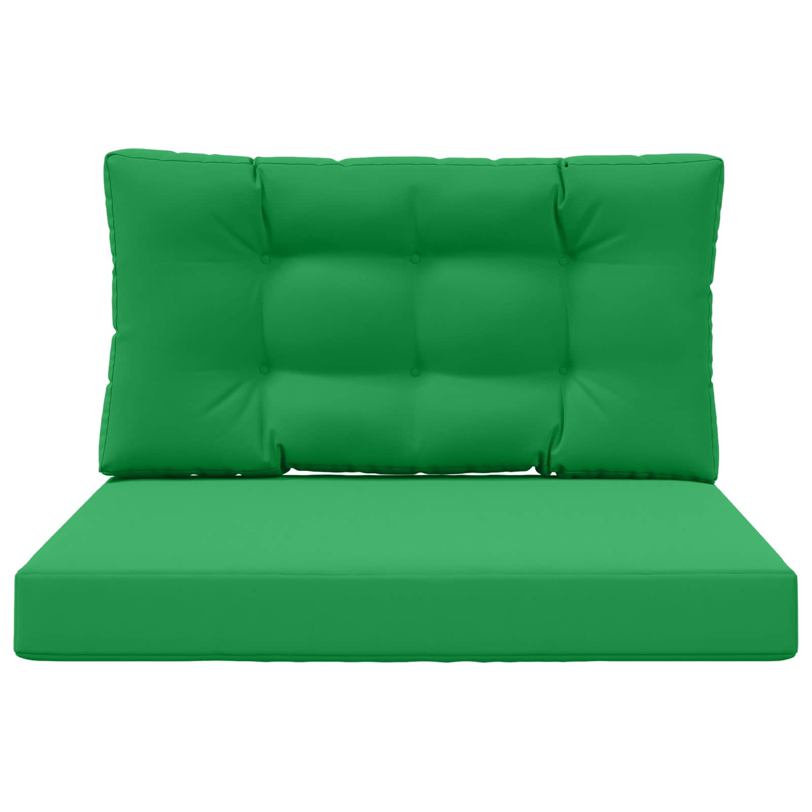 vidaXL Poduszka do sofy na zewnątrz 2 pcs Zielony Poliester