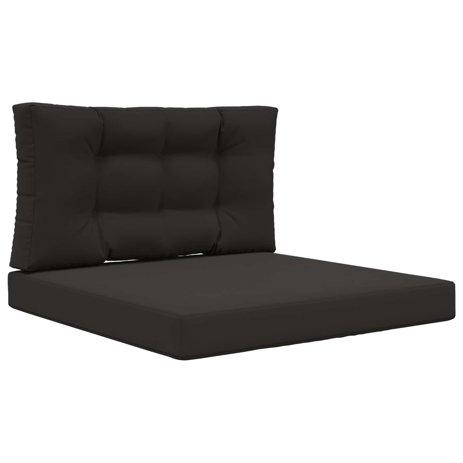 vidaXL Poduszka do sofy na zewnątrz 2 pcs Czarny Poliester
