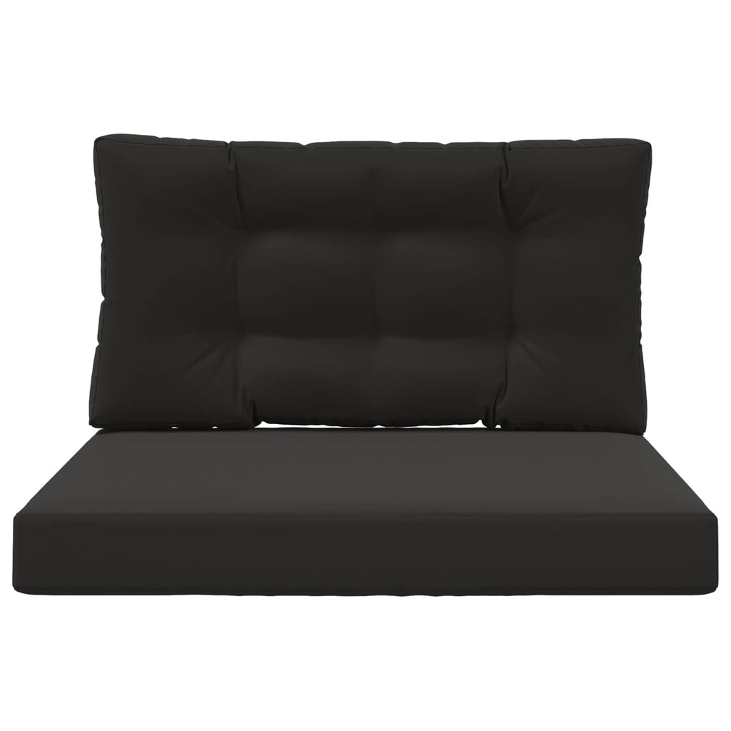 vidaXL Poduszka do sofy na zewnątrz 2 pcs Czarny Poliester
